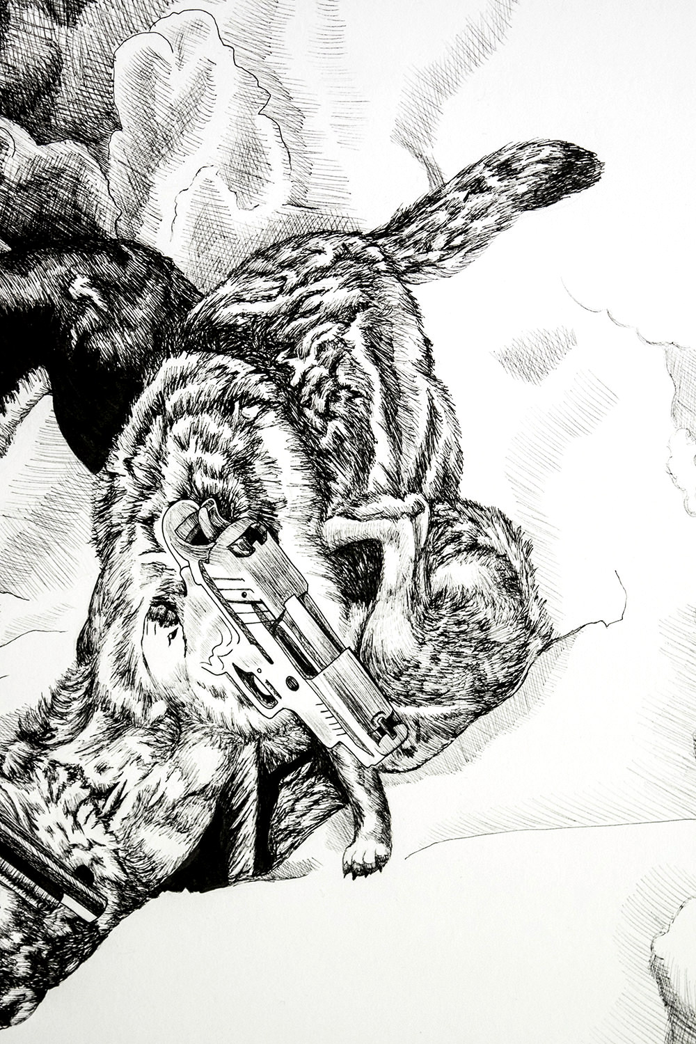 Manipulated Evolution Detail, Gun Dog Head 1 