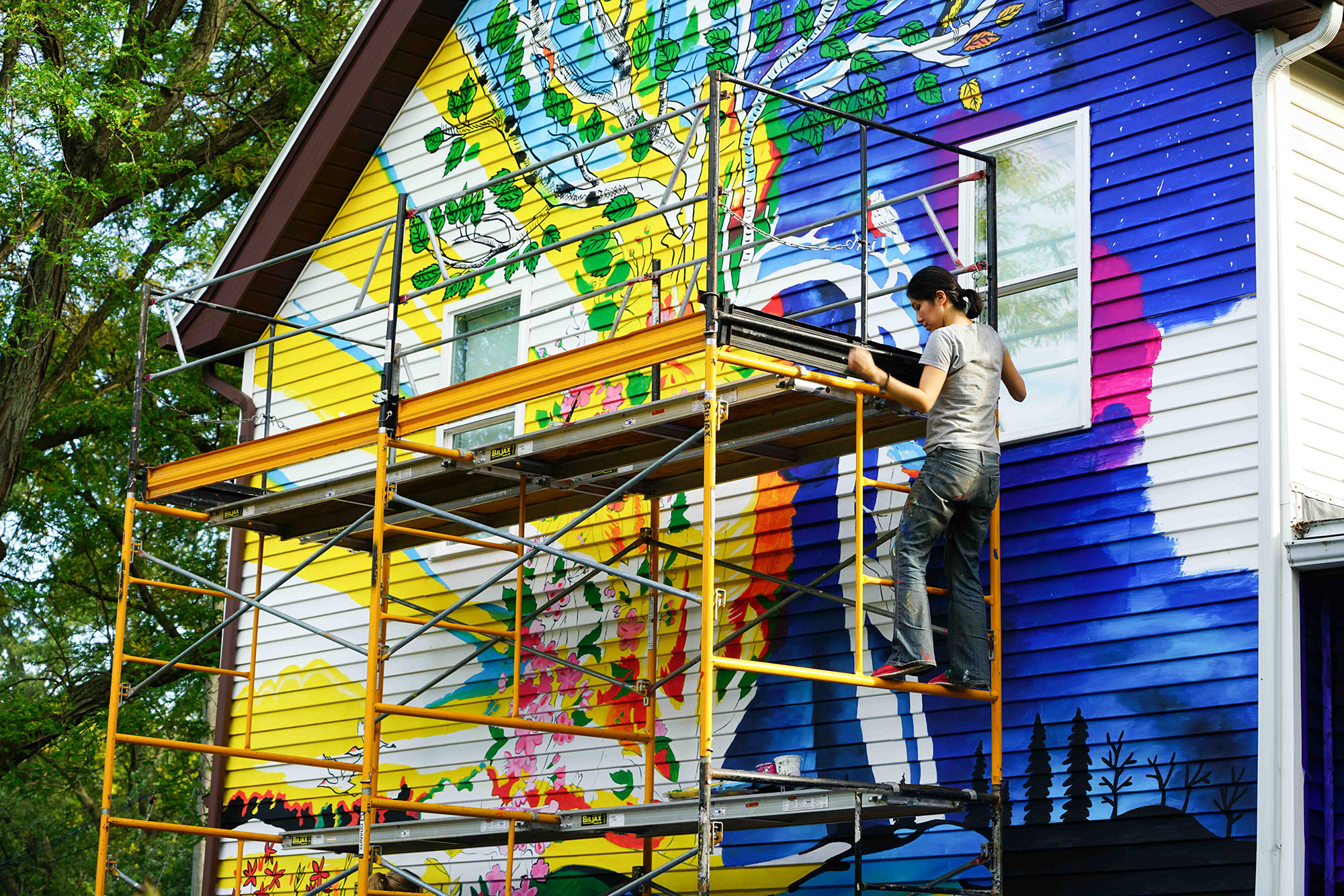 Rest and Rejuvenation Exterior House Mural