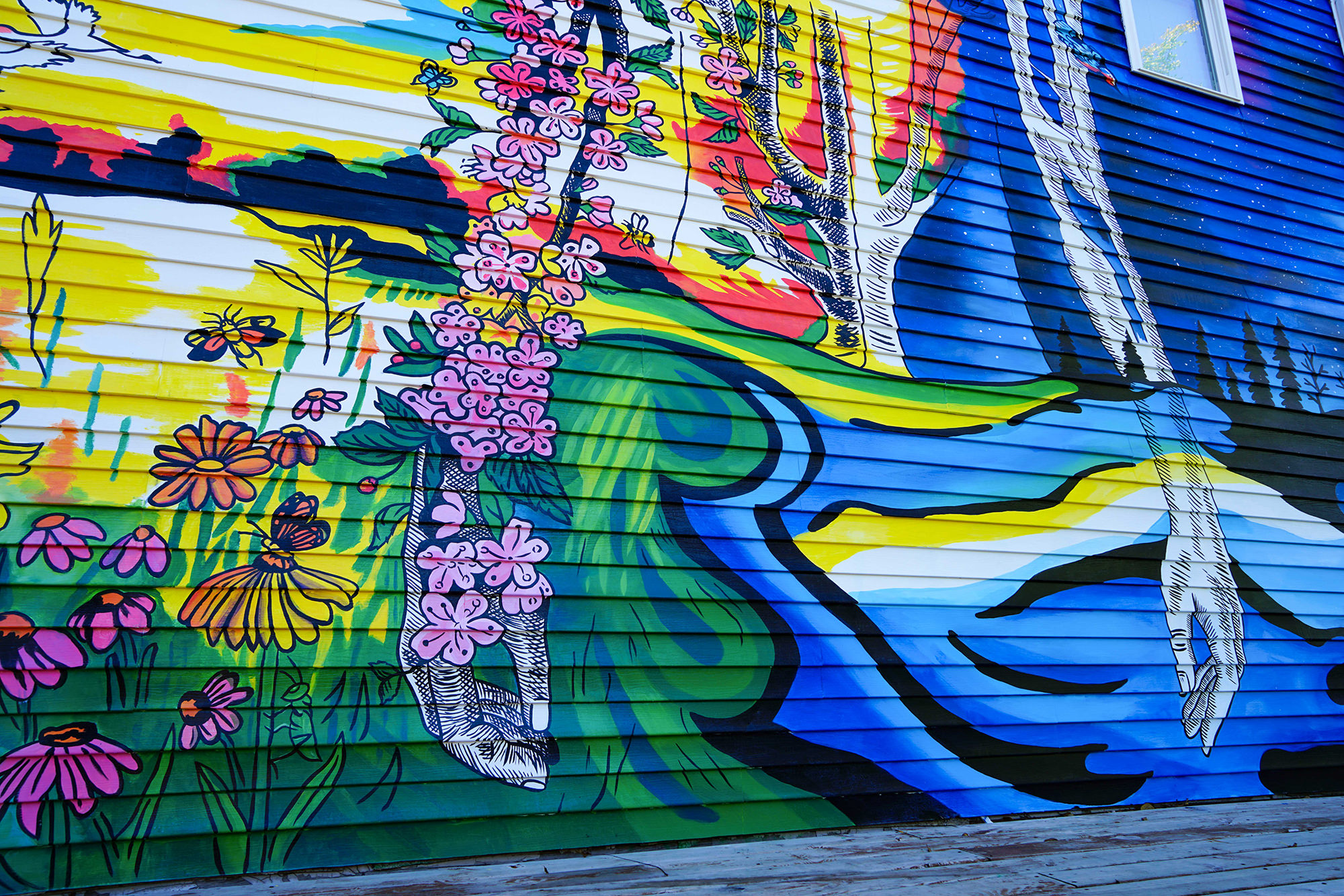 Rest and Rejuvenation Exterior House Mural