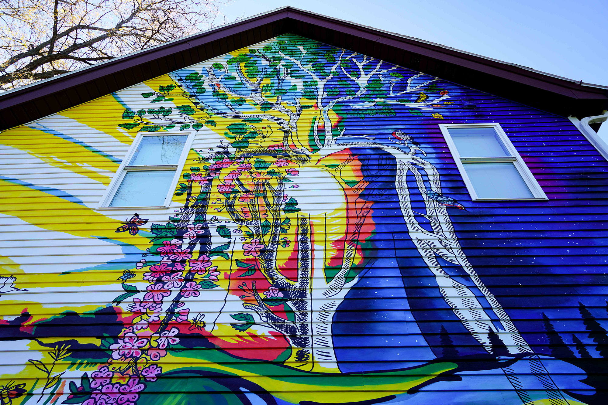 Rest and Rejuvenation Exterior House Mural