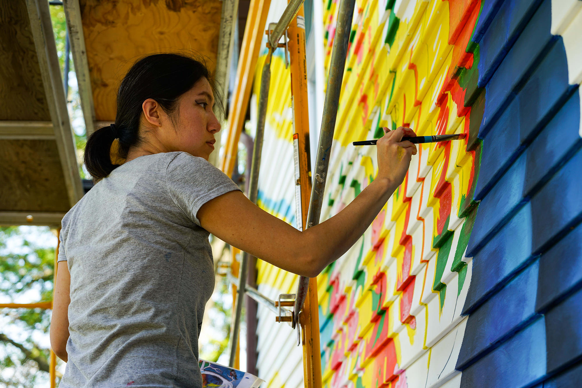 Rest and Rejuvenation Exterior House Mural