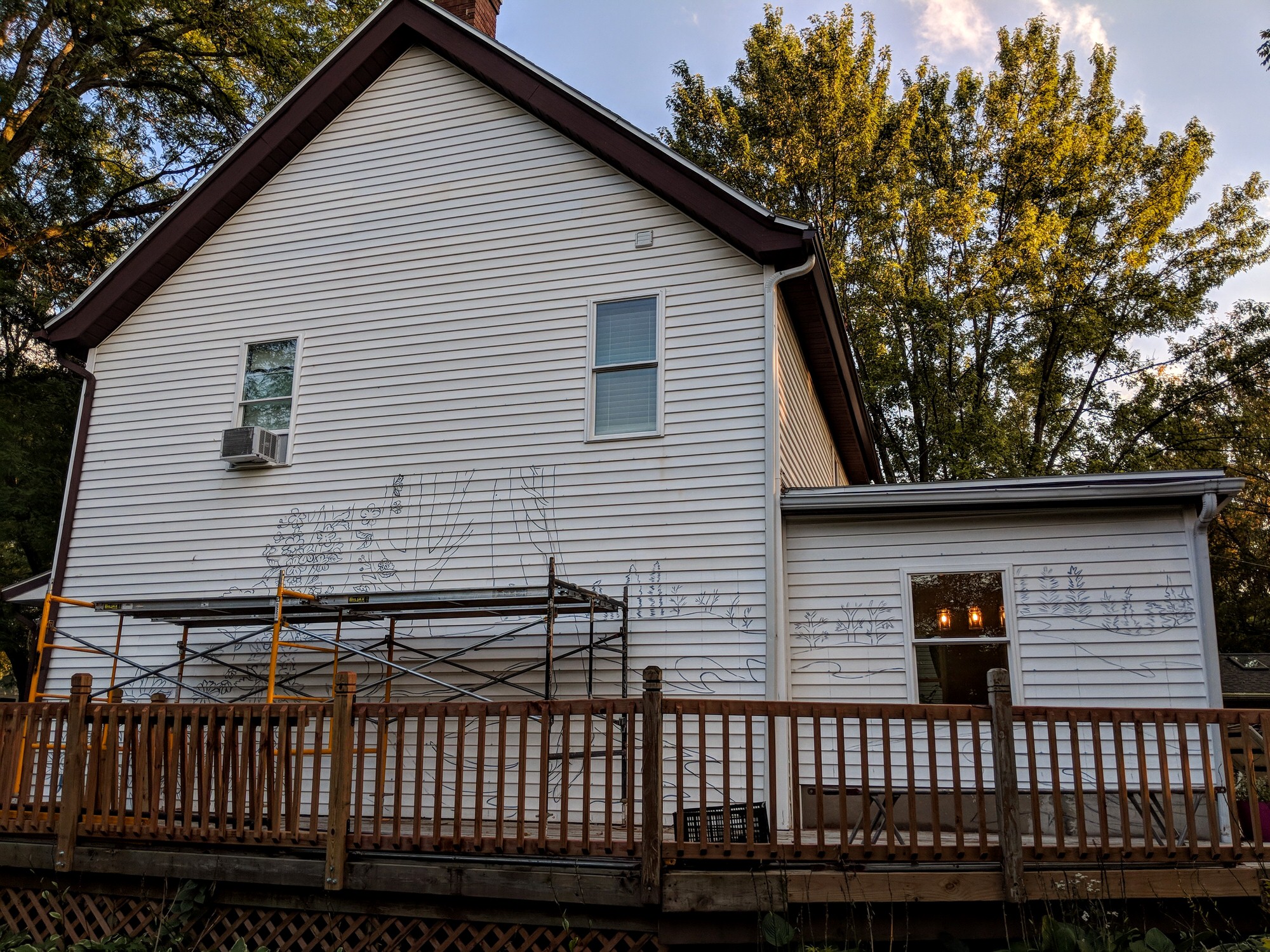 Rest and Rejuvenation Exterior House Mural