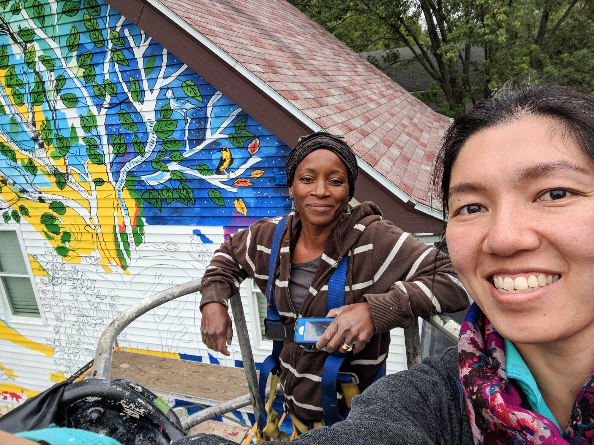 Rest and Rejuvenation Exterior House Mural