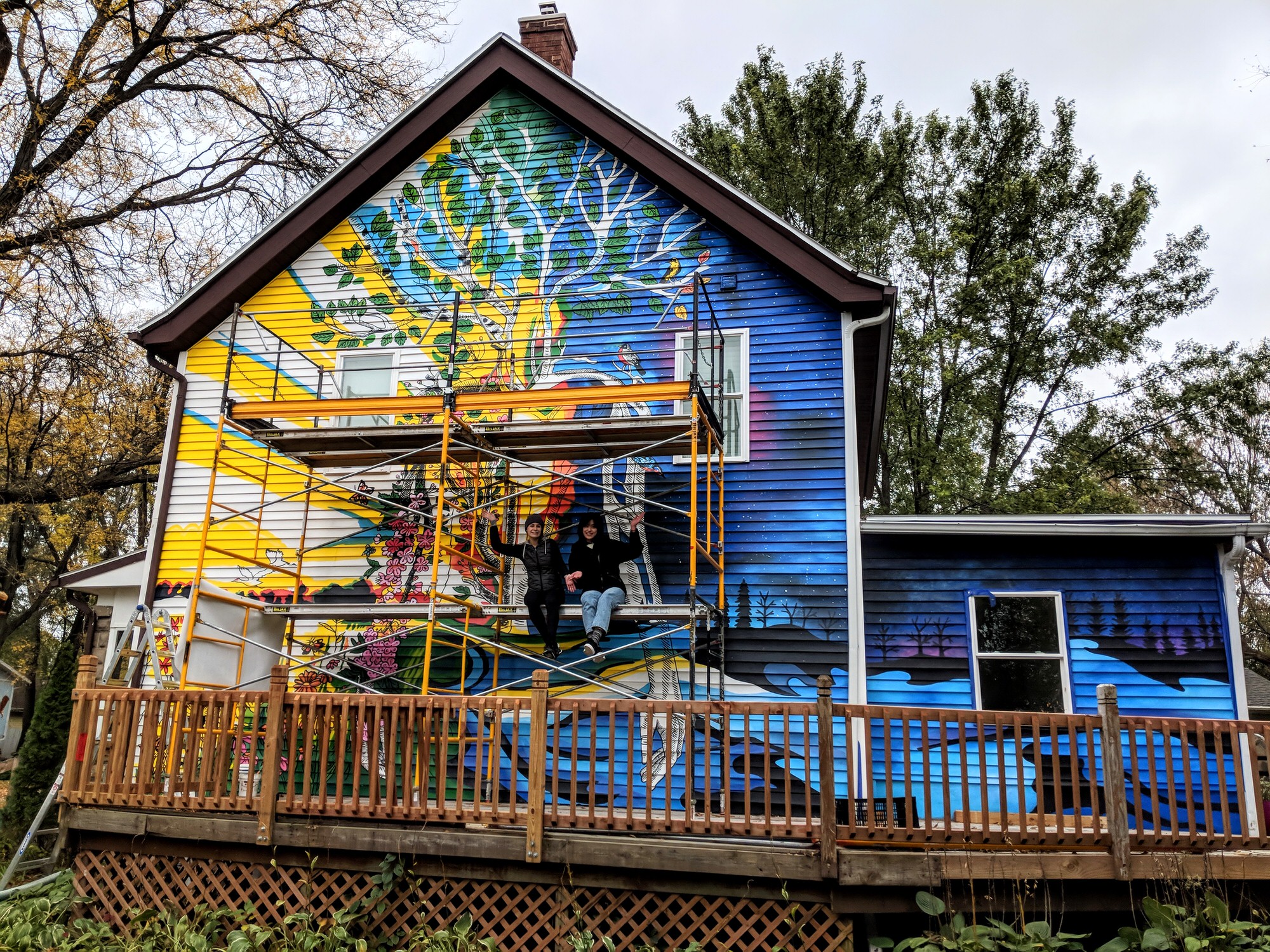 Rest and Rejuvenation Exterior House Mural
