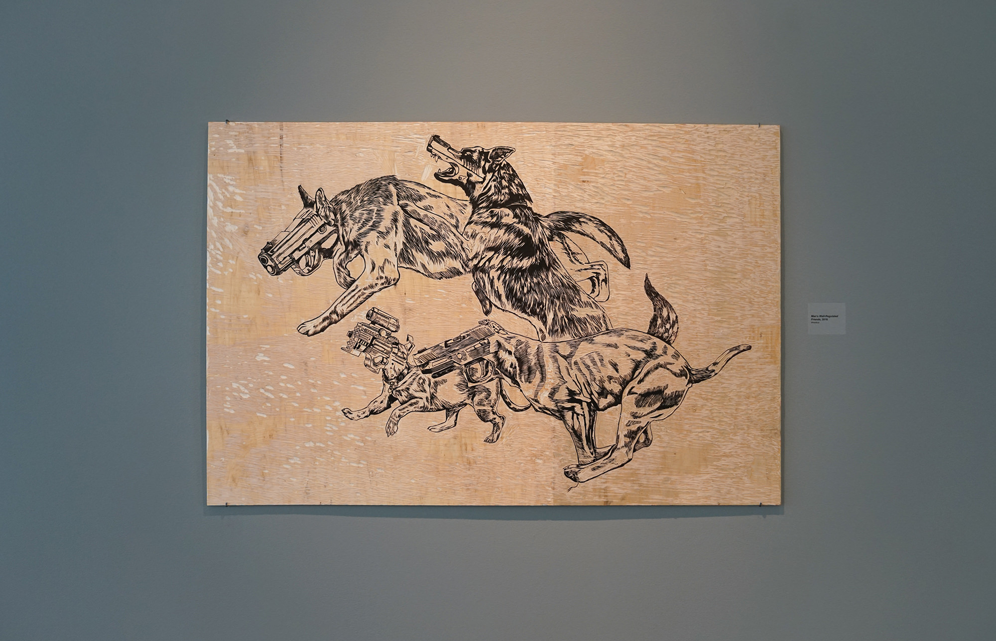 Survival Tools - Museum of Wisconsin Art - Woodcut Gundog 5