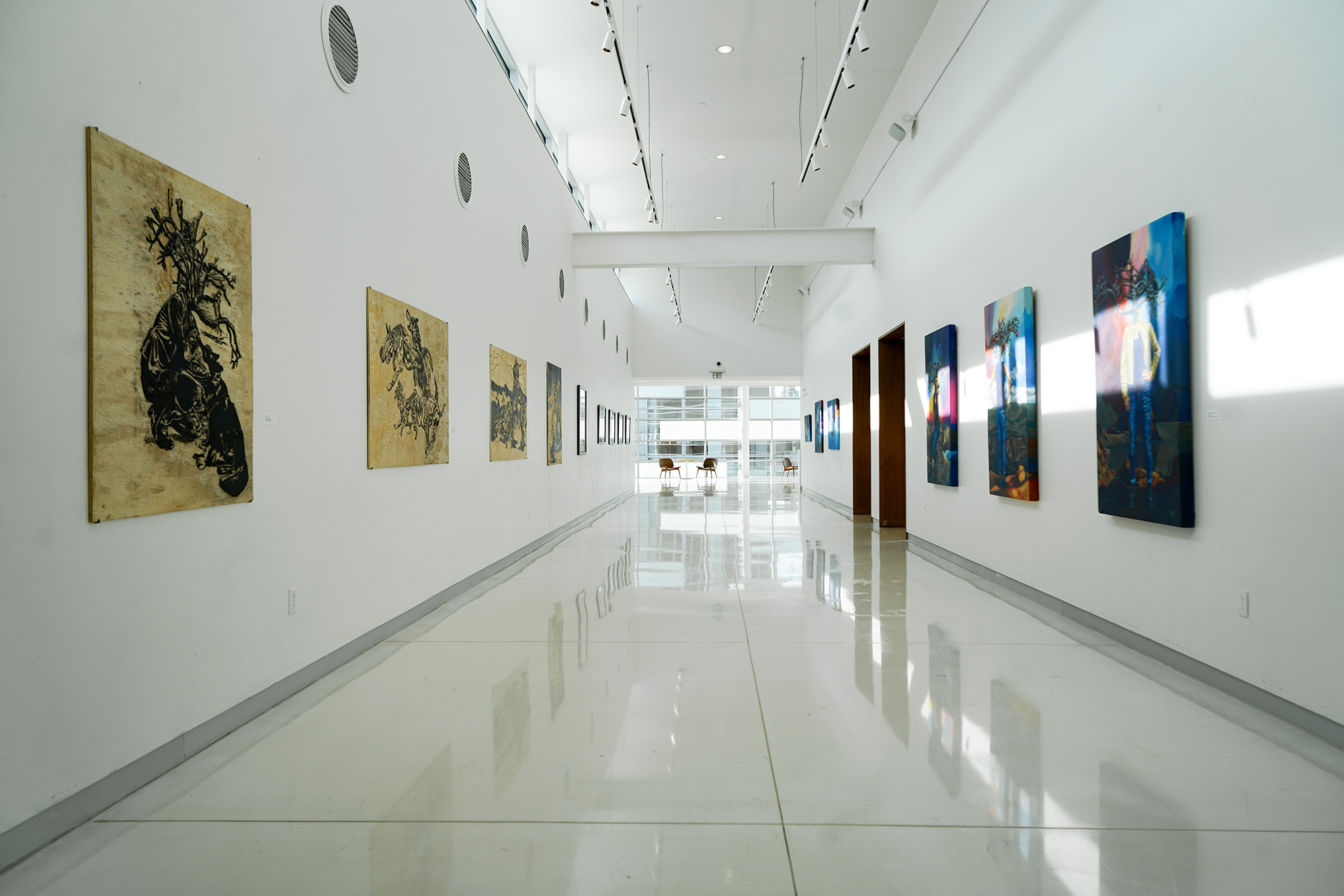 woodcut printmaking large-scale art