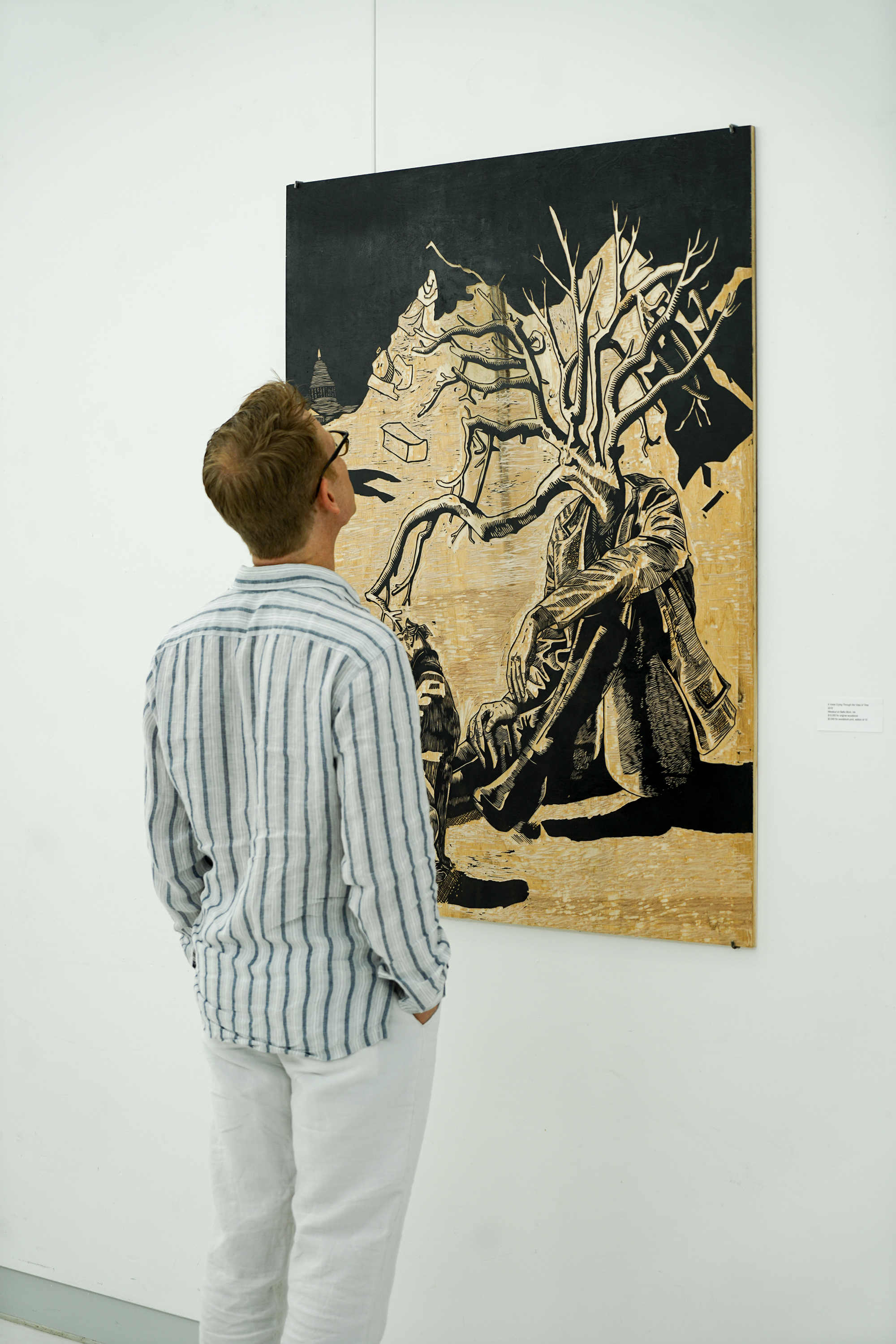 woodcut printmaking large-scale art