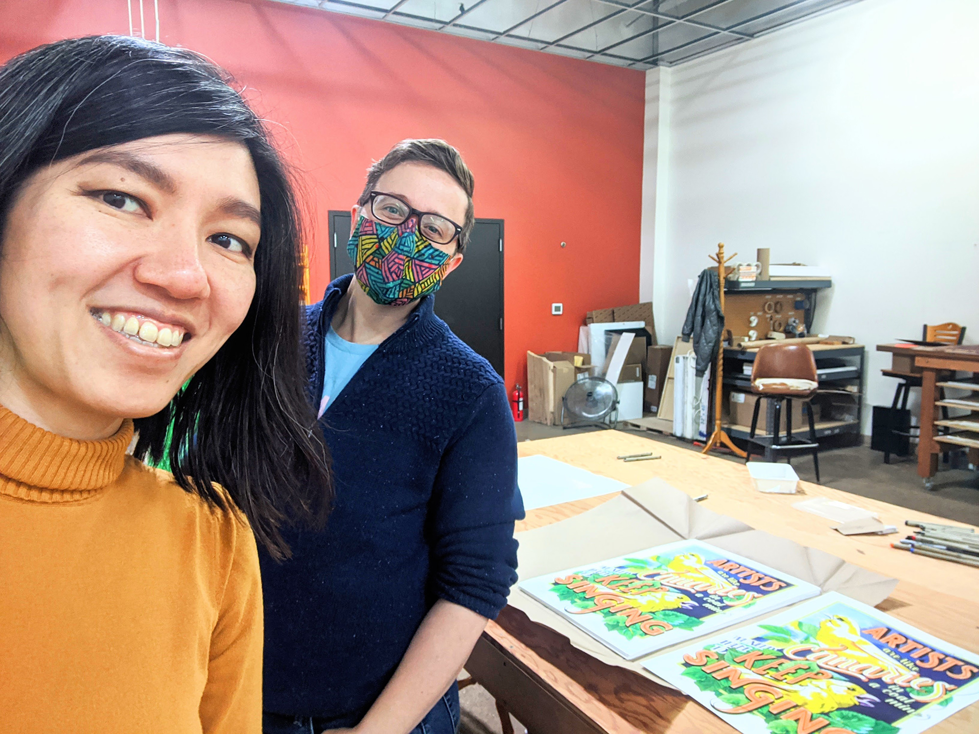 Keep Singing Illustrated Poster Support Artists