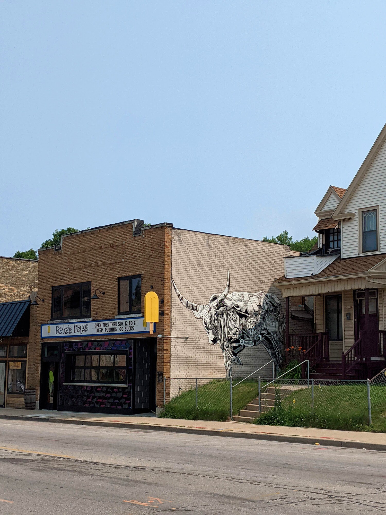 Metal Ox mural commission