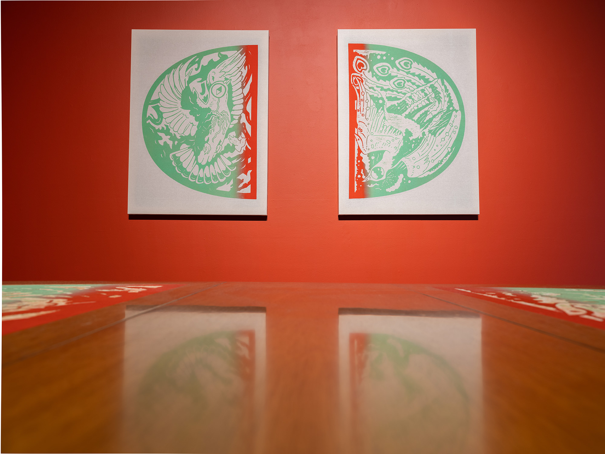 woodcut printmaking relief print installation interdisciplinary asian american women artists