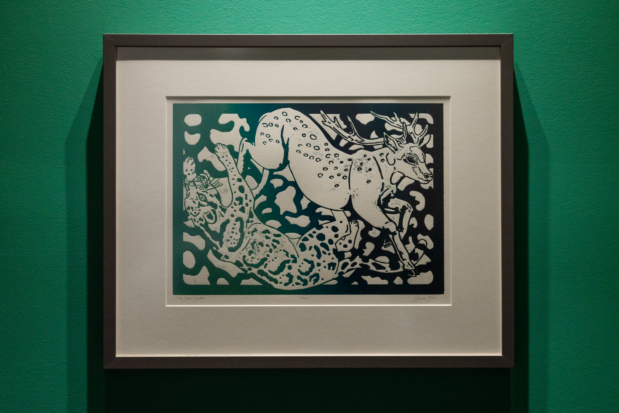 woodcut installation contemporary art gallery