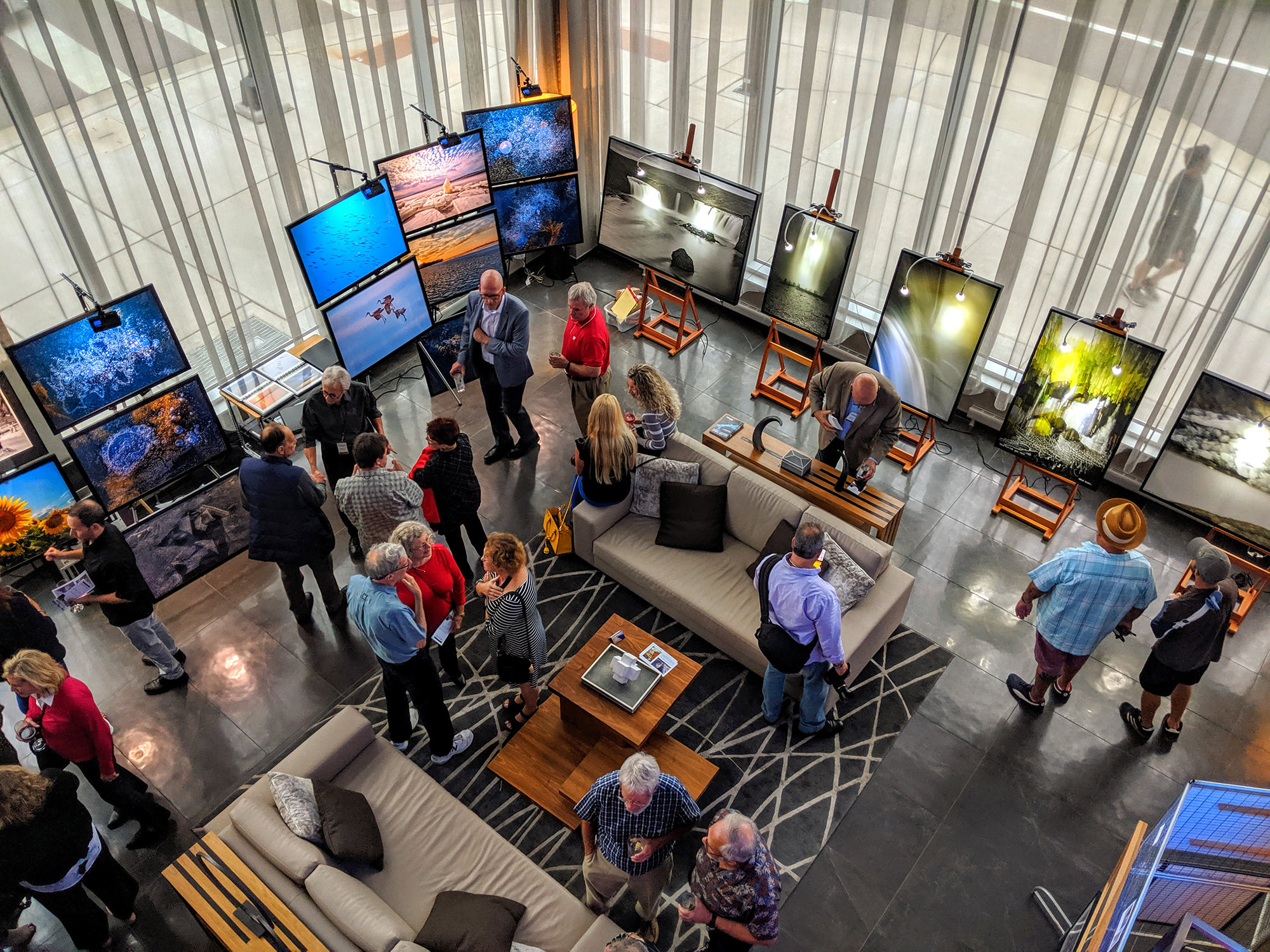 Photo show networking cocktail hour AC Hotel Madison Wisconsin