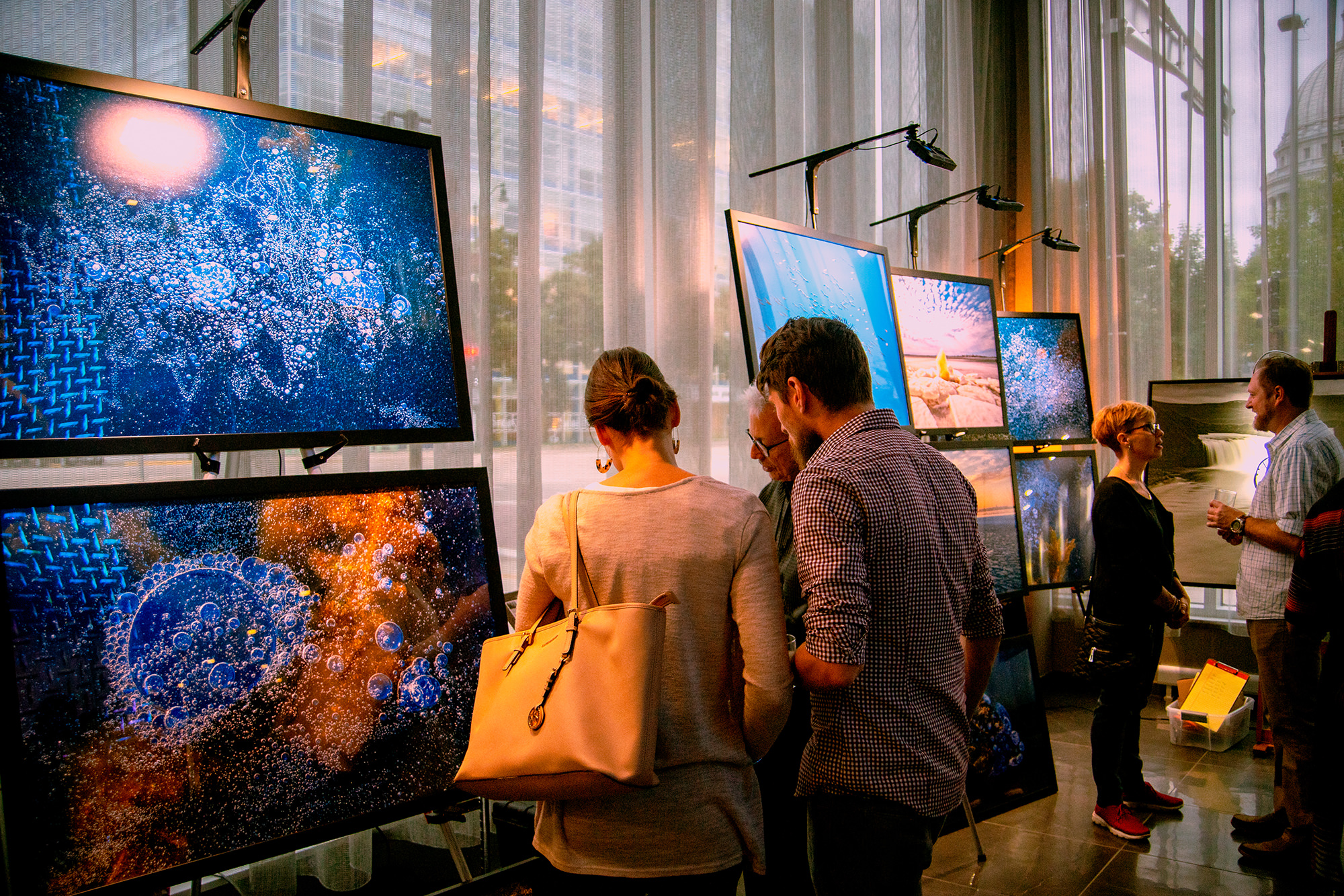 Photo show networking cocktail hour AC Hotel Madison Wisconsin