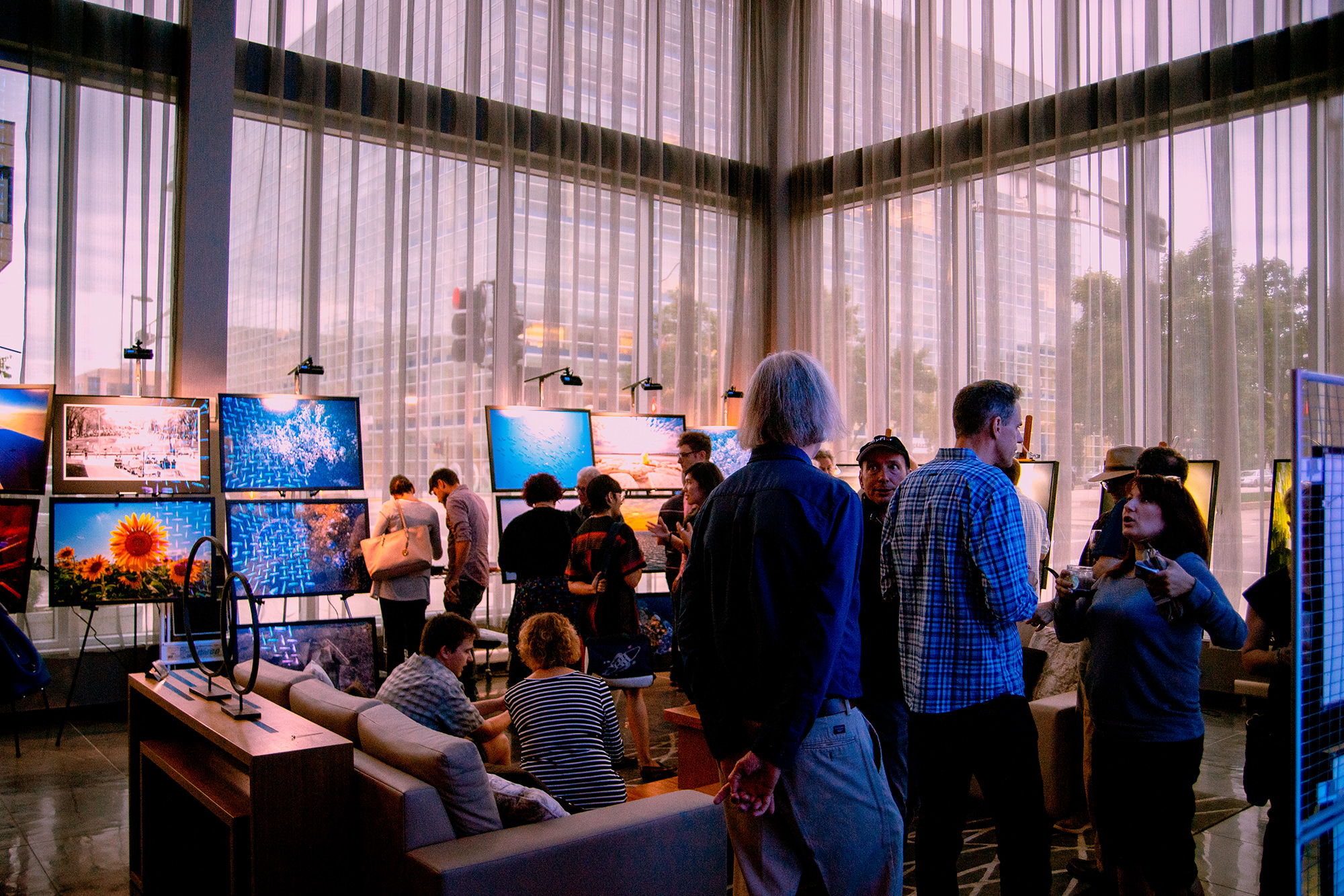 Photo show networking cocktail hour AC Hotel Madison Wisconsin