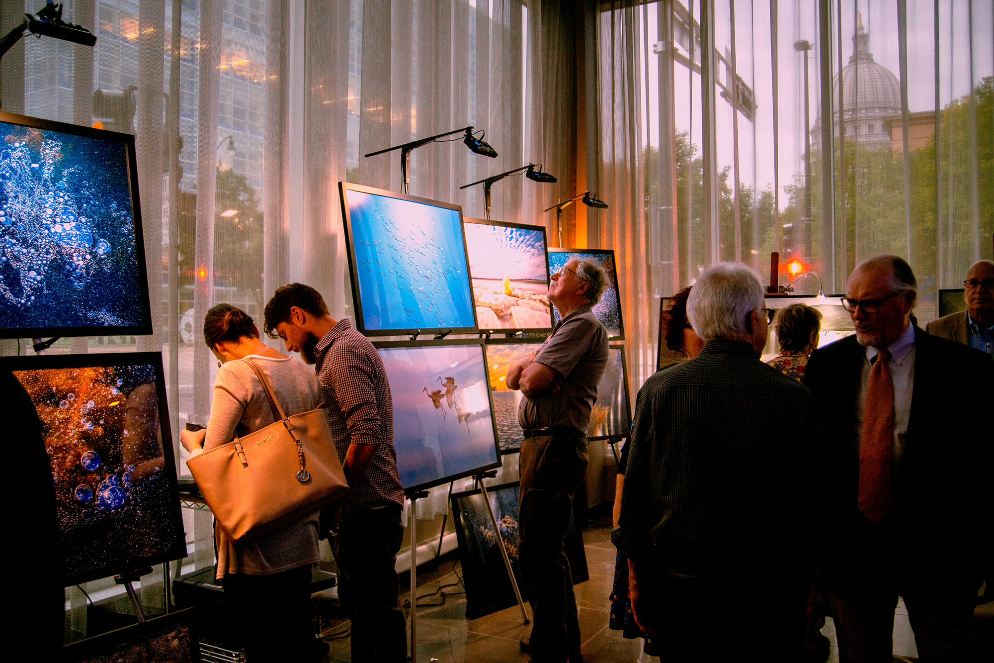 Photo show networking cocktail hour AC Hotel Madison Wisconsin