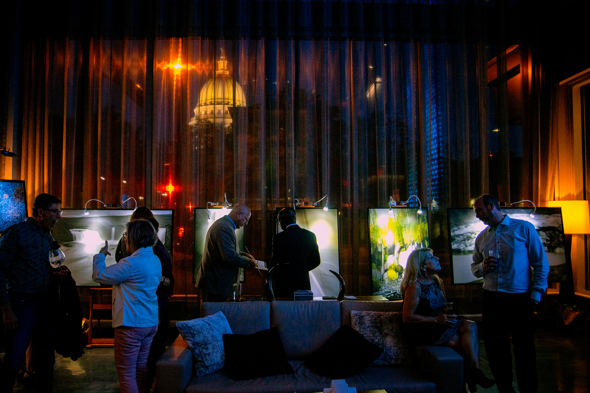 Photo show networking cocktail hour AC Hotel Madison Wisconsin