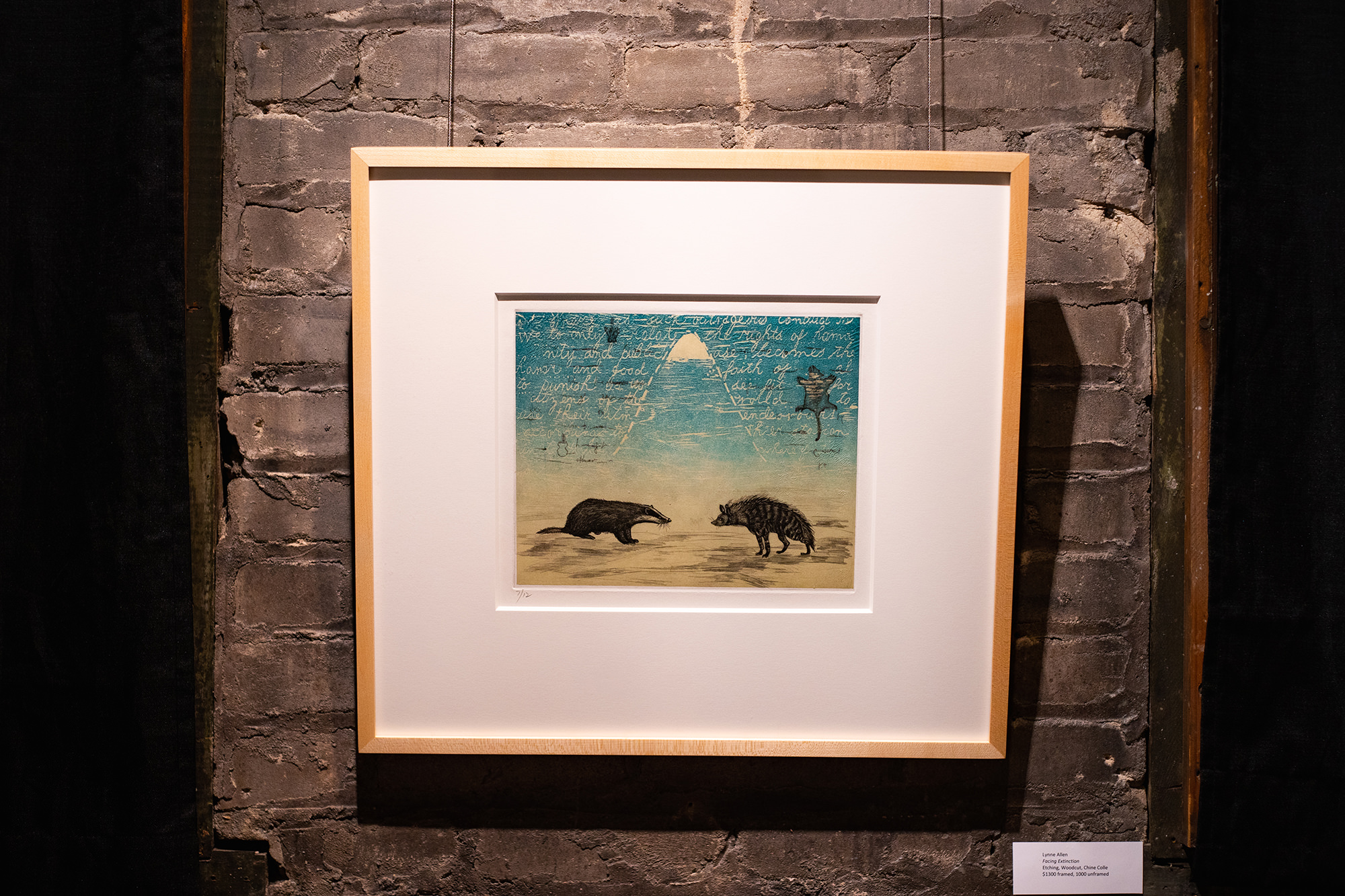 Contemporary art printmaking show in Madison Wisconsin