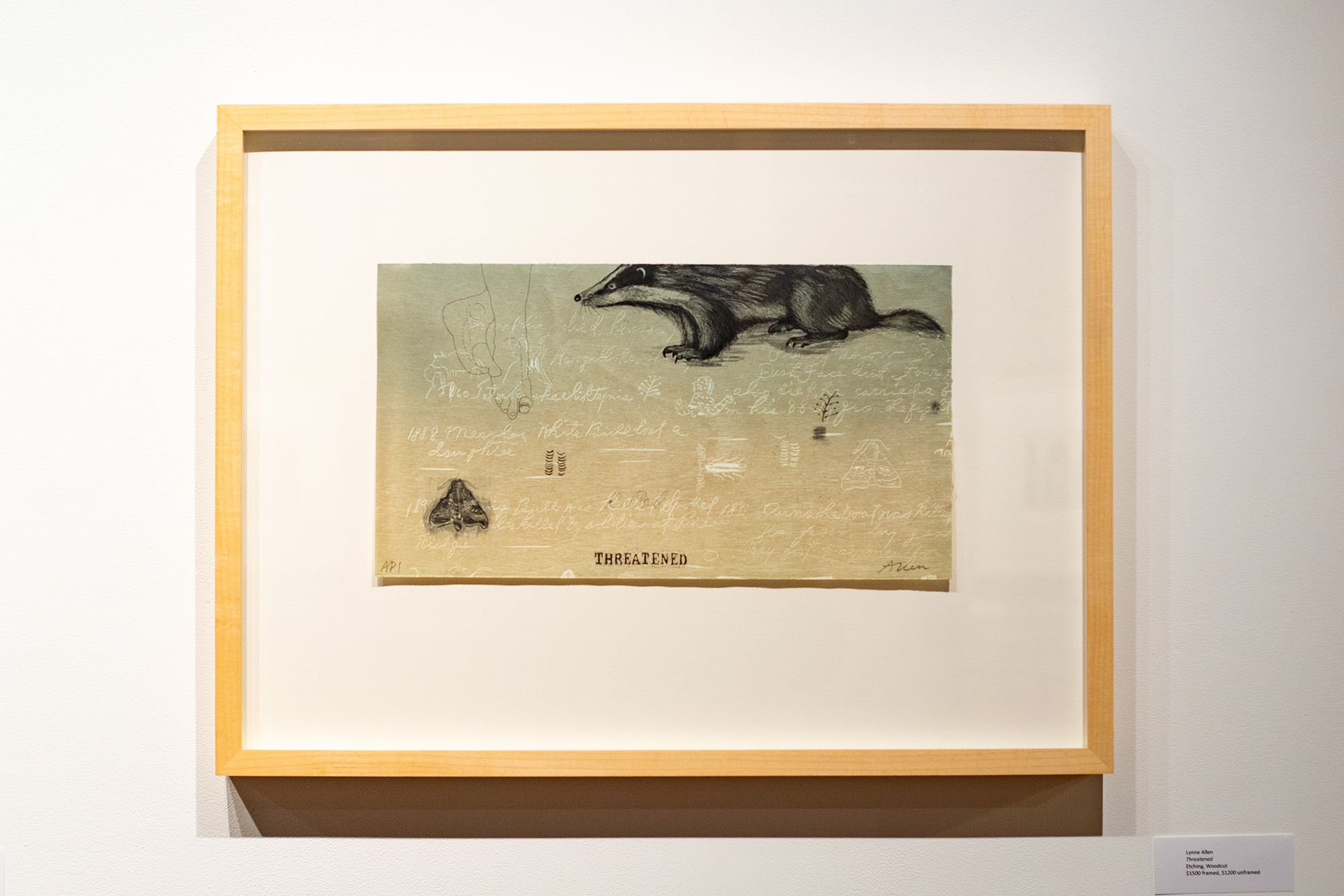 Contemporary art printmaking show in Madison Wisconsin