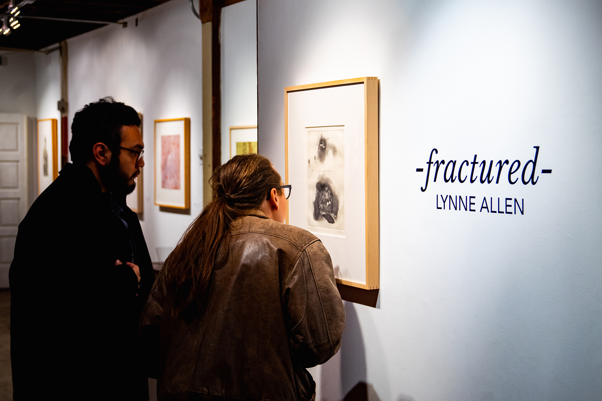 Gallery shot printmaking show Art Lit Lab Madison WI