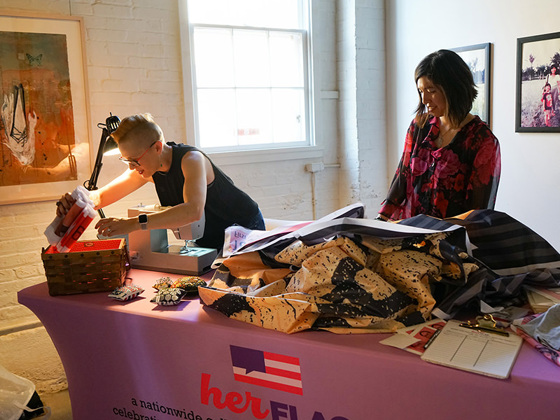 Her Flag Performance Art Political Art