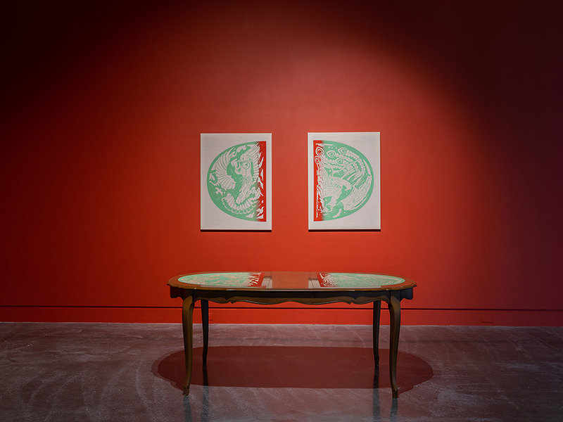 asian american artists women of color installation art printmaking relief woodcut