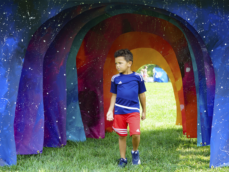 Public Art Installation of Life-Sized Galaxy Book